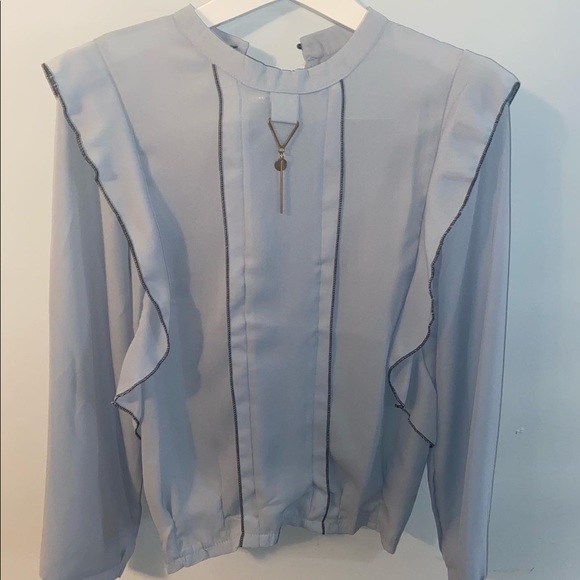 Baby Blue Blouse - Picture 3 of 3